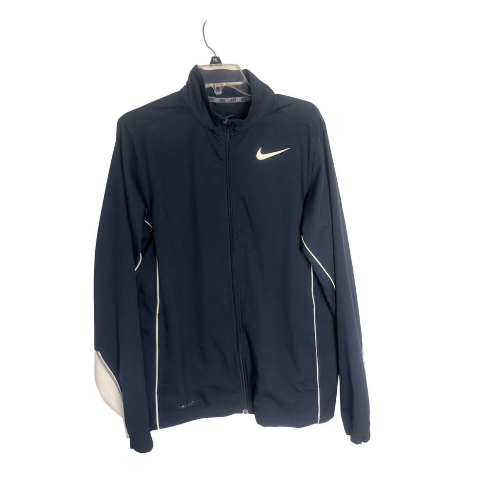 Nike Navy Blue Men's Track Jacket Full Zip Small S